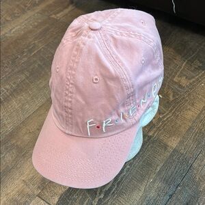 Friends Embroidered Friends The TV Show Pink Baseball Cap Hat Warner‎ Brothers